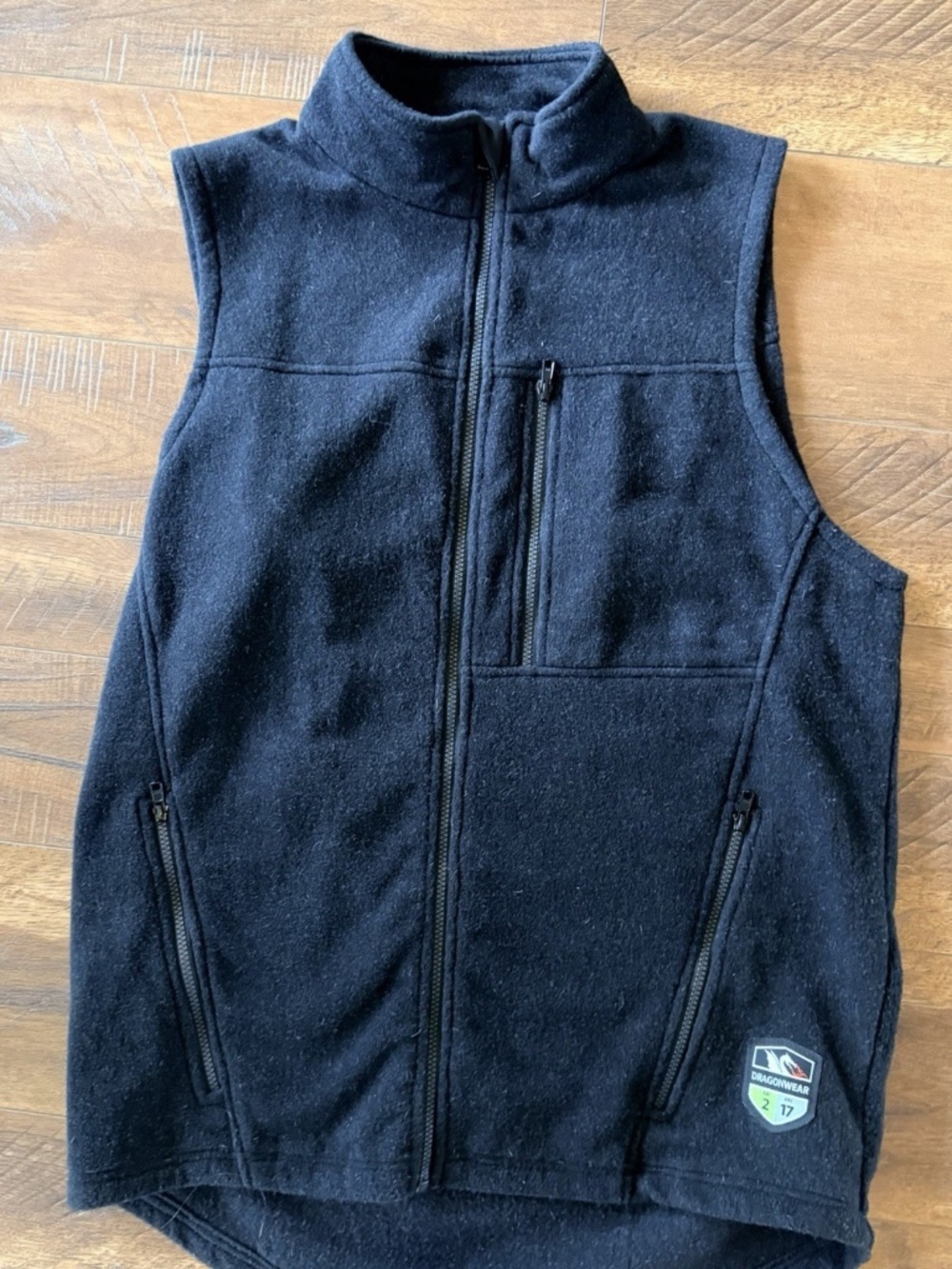 DragonWear FR Black Fleece Alpha Full Zip Vest XLT Cat 2 Arc 17